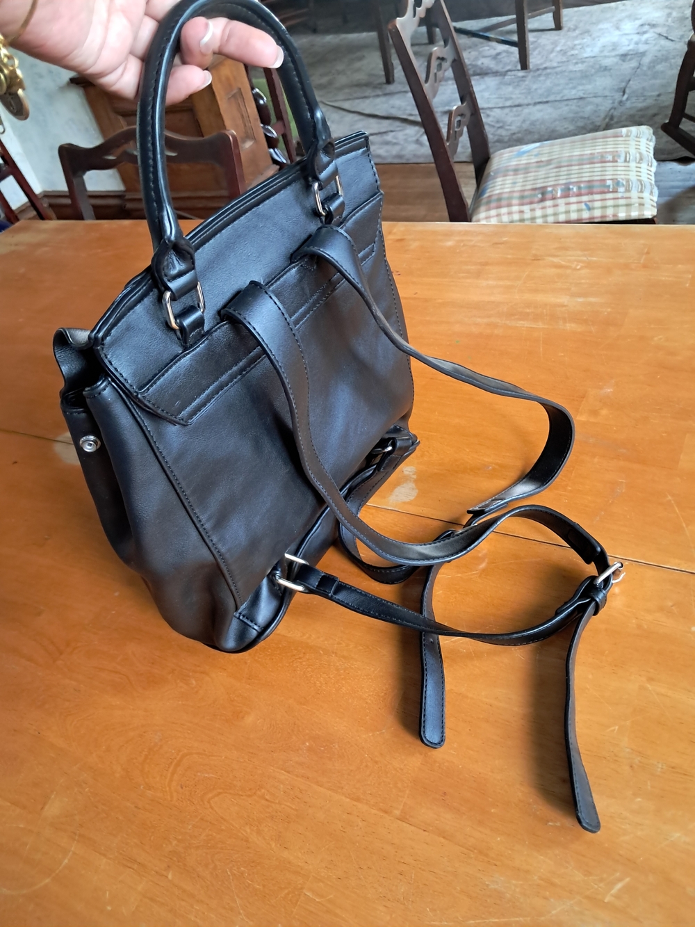 Nine West Ruffle-Trim Mini Backpack - Picture 3 of 11